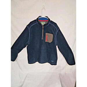 G.H. Bass & Co. Explorer Fleece Pullover Sweatshirt Blue Men's Size L